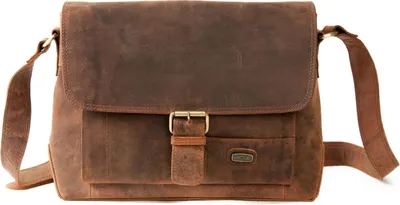 Image de HAROLD'S Cuir serviette sac à épaule Antic Messengerbag Nature brun