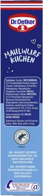 Produktbild von Dr. Oetker Maulwurfkuchen 435 g Backmischung