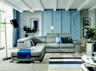 Produktbild von Ecksofa Wohnlandschaft Sofa Couche Polster Eck Sofas Garnitur Textil Designer