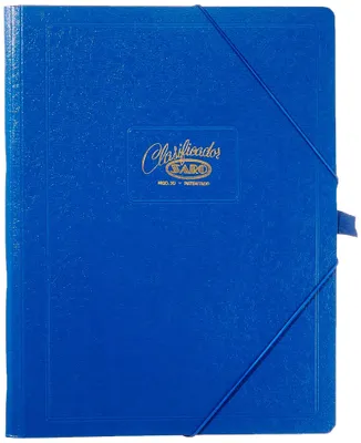 Productafbeelding van Mappen van karton, kleur blauw, formaat A4, met 12 compartimenten