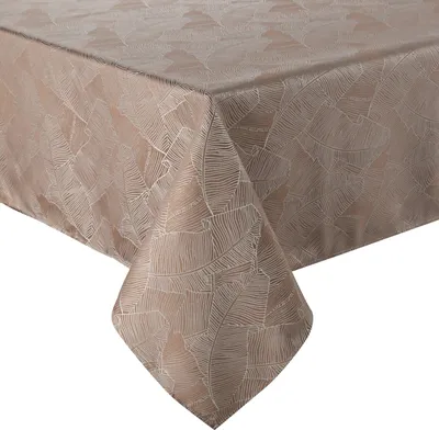 Produktbild von EUROFIRANY | Tischtuch - 140 x 260 cm - dunkelbeige Tischdecke - Boho