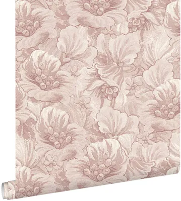 Produktbild von ESTAhome Tapete gesticktes Blumenmuster helles Mauve-Violett 50 x 900 cm