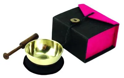 Image de Mini bol chantant en boîte (noir / rose)