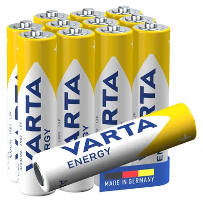 Zdjęcie produktu dla VARTA 4103229132 VARTA Batterien ENERGY Cube Alkali-Mangan Micro AAA 1,5 V, 12 St.