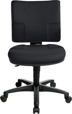 Produktbild von Bürodrehstuhl U50 ohne Armlehnen - schwarz Sicherheitsdoppelrollen für alle Böde.