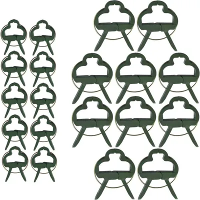 Produktbild von 60 STK pflanzklammern pflanzenclips für kletterpflanzen tomatenclips blumenklammern klammern für Pflanzen pflanzenklammern rankhilfe für Pflanzen Befestigung (2 Größen in Einer Packung)