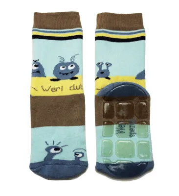 Produktbild von Kinder ABS-Socken aus Baumwolle UFO Hellblau Größe 23-26