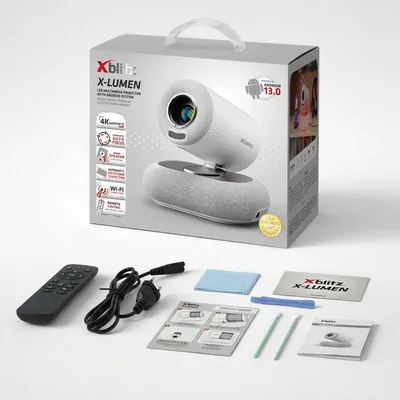 Zdjęcie produktu dla Projektor multimedialny LED z systemem Android Xblitz X-Lumen