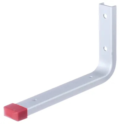 Zdjęcie produktu dla Alberts 856779 Hak ścienny, prosty, aluminium, głębokość 160 mm, wysokość 90 mm, zestaw 10 szt