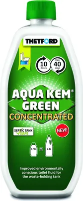Produktbild von THETFORD Aqua Kem GREEN Konzentrat - umweltbewusste Sanitärflüssigkeit für Fäkalientanks - 750ml