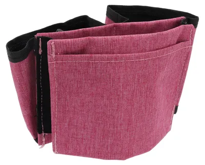 Imagen del producto de Portavasos para equipaje, hecho de tela Oxford, para llevar en la mano o en el asa de la maleta. Color: rosa