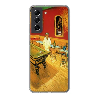 Produktbild von MuchoWow® Handyhülle Schutzhülle Hülle für Samsung Galaxy S21 FE Das Nachtcafé - Vincent van Gogh Silikon Softcase Handy Hülle - Mobiltelefonhülle