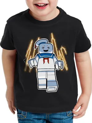 Produktbild von style3 Ghostbricksters Kinder T-Shirt geisterjäger ecto1 baustein