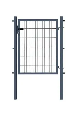 Produktbild von Doppelstabmatten Gartentor Einzeltor Basic 6/5/6 mm Anthrazit