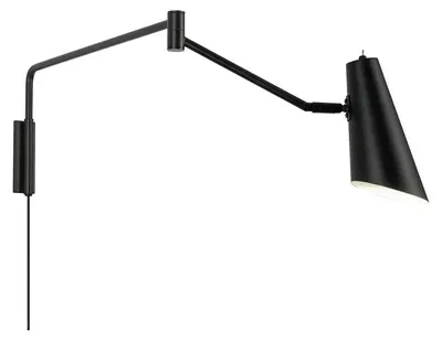 Produktbild von Wandleuchten Wandlampe LED Wandbeleuchtung Leselampe Wand Nachttischlampe Wohnzimmer Metall Schlafzimmer Noa schwarz