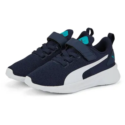 Produktbild von PUMA Flyer Runner PS Kinder Sneaker mit Klettverschluss peacoat/puma white/deep aqua 28