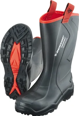 Produktbild von Dunlop Sicherheitsgummistiefel Purofort+ Rugged S5 SRC Gr. 45 schwarz