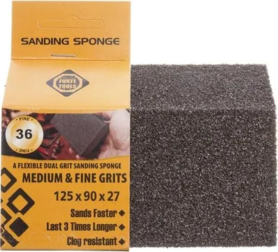 Obrázok produktu pre Brúsna Špongia 125X90X26 Mm Forte Tool