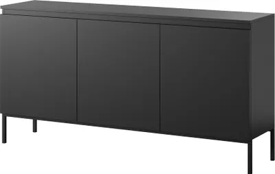 Image de Selsey Bemmi sideboard - Commode à 3 portes, noir, 150 cm