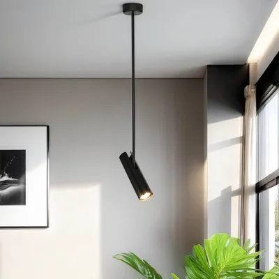 Produktbild von Deckenlampe Schwarz GU10 Metall verstellbar Modern Deckenleuchte