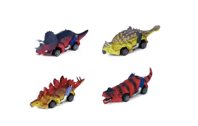 Produktbild von Robustes Dino-Spielzeugauto mit Rückzugsfunktion, für kleine Kinderhände konzipiert