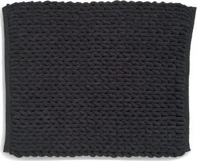 Produktbild von Badteppich, Badematte, 65 x 55 cm, Schwarz, Recyceltes Polyester, Baumwolle - Kela | Masha