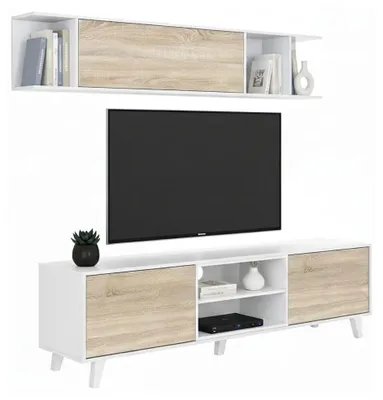 Produktbild von Wohnwand - Weiß 41x180x51h cm
