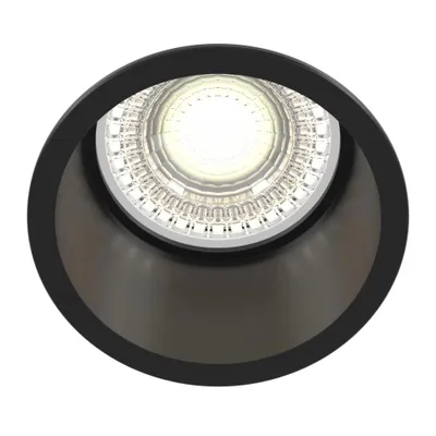 Image de Luminaire encastré, noir, douille GU10, diamètre 6,8cm