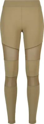 Produktbild von Urban Classics Ladies - TECH MESH Leggings khaki - XS
