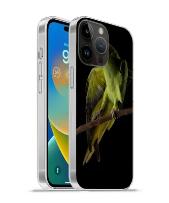 Produktbild von MuchoWow® Handyhülle Schutzhülle Hülle für Apple iPhone 14 Pro - Softcase Papagei - Vogel - Zweig Silikon Softcase Handy Hülle