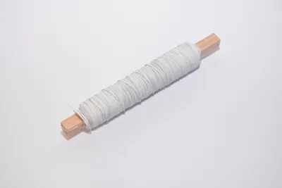 Produktbild von Decolackdraht Bindedraht Wickeldraht Blumendraht weiß ca. 0,50 mm 50 m