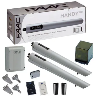 Image de Kit HANDY intégral pour portail battant 24V - FAAC - 105998144