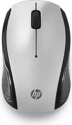 Image de HP Maus 200 Kabellos USB-A 3-Tasten Silber/Schwarz