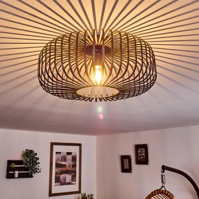 Produktbild von Pieris »Pieris« Deckenlampe aus Metall in Schwarz/Gold