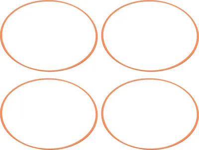 Productafbeelding van 4 stuks velgprotectoren, 20 inch, krasbestendig, zelfklevend, ABS-bescherming, sierring, oranje