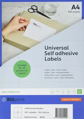 Immagine prodotto di rillprint R89122 etichette universali rillprint, 105 x 148 mm, bianco