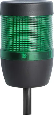 Produktbild von STEX24 Signalsäule grün, 70mm, 24V AC/DC, LED-Dauerlicht Kabel 0,6 Meter, SS70-OB1/24 113 Anschlusstechnik:
