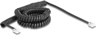 Image de Delock Câble téléphonique/câble spiralé RJ11 mâle vers RJ11 mâle 5m