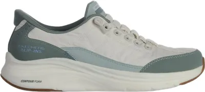 Produktbild von Skechers Contour Foam 150404-SAG Damensneaker, Textil/Synthetik, Sage - Skechers technologie Skechers Marken Skechers Slip-Ins, Weiß