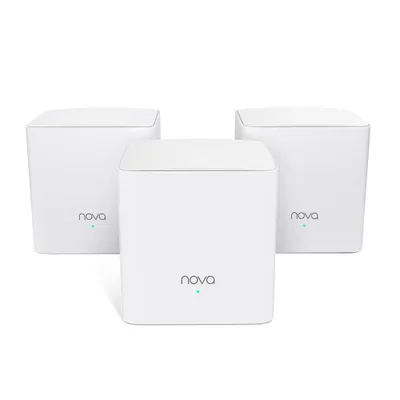 Zdjęcie produktu dla Tenda NOVA MW5G(3-PACK), Biały, Wewnętrzny, System siatki, 325 m², Dual-band (2.4 GHz/5 GHz), Wi-Fi 5 (802.11ac)