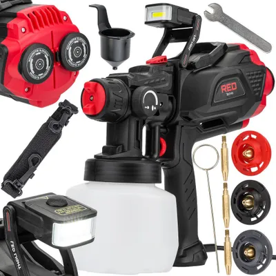 Zdjęcie produktu dla POWERMAT RTPDM0020 Pistolet natryskowy z oświetleniem LED 650W