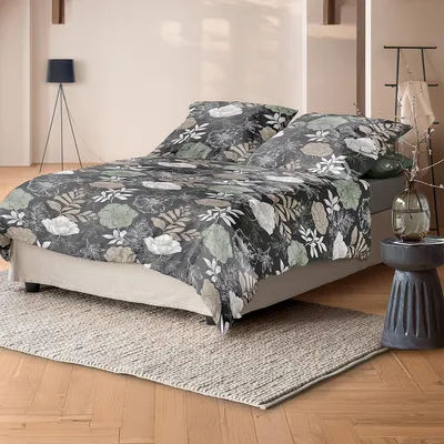 Produktbild von Irisette Edel-Feinbiber Bettwäsche Meran 8687 grau 155x220 cm + 80x80 cm