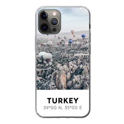 Produktbild von MuchoWow® Handyhülle Schutzhülle Hülle für iPhone 13 Pro Türkei - Felsen - Luftballons Silikon Softcase Handy Hülle - Handy-Tasche