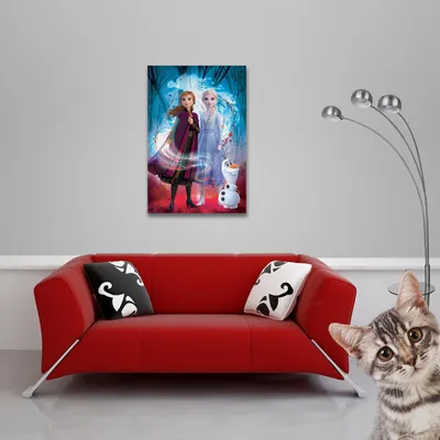 Immagine prodotto di Frozen 2 - Poster - Spirito guidato + 2 St Posterleisten Alu 63 cm