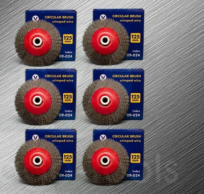 Produktbild von 6x Kegelbürsten Drahtbürsten 125 mm M14 Bürste für Flex oder Winkelschleifer