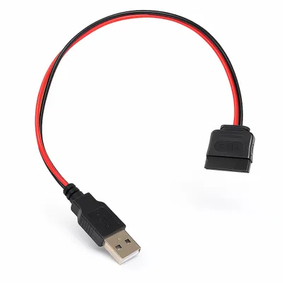Produktbild von P52 USB auf SATA Stromkabel 15-Pin Adapter – USB-Stecker zu SATA Power Kabel für HDD/SSD, 30 cm