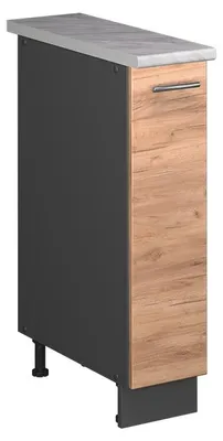 Obrázek produktu pro Lékárničková skříňka Vicco Fame-Line Zlatý mocný dub/Antracit 20 cm, PD Mramor, Model 62098