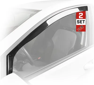 Produktbild von WALSER Premium Auto Windabweiser für Skoda Karoq (NU7, ND7) 07/2017-Heute, Passform Regenabweiser Set für Fahrer- und Beifahrerseite, Auto Windabweiser 2 Stk.