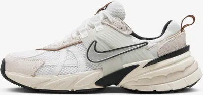A side view of a single Nike V2K Run sneaker.