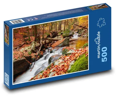 Produktbild von martinpuzzle - Puzzle 500 Teile - Flusstal im Herbst